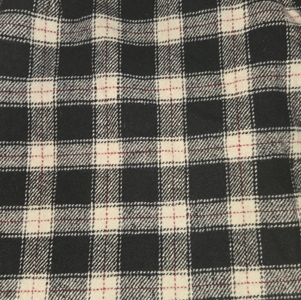 Plaid Black and White Women's Skirt - Picture 2 of 4